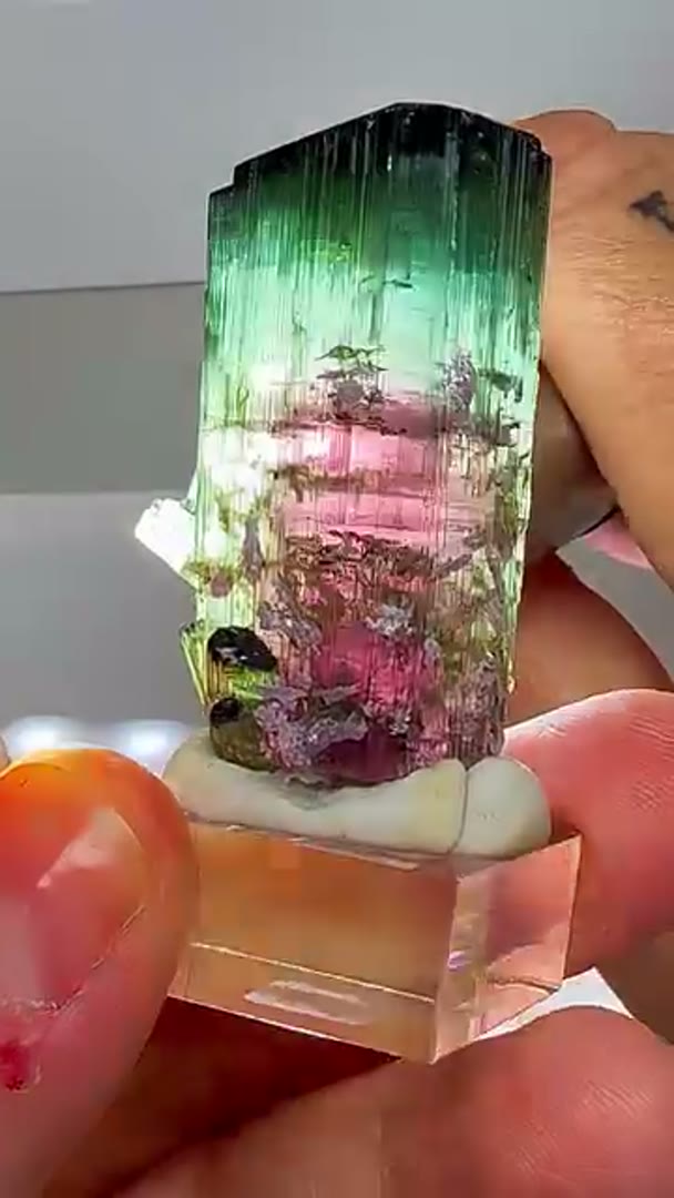 Agua Branca Coronel Murta Tourmaline Beauty w lepidolite