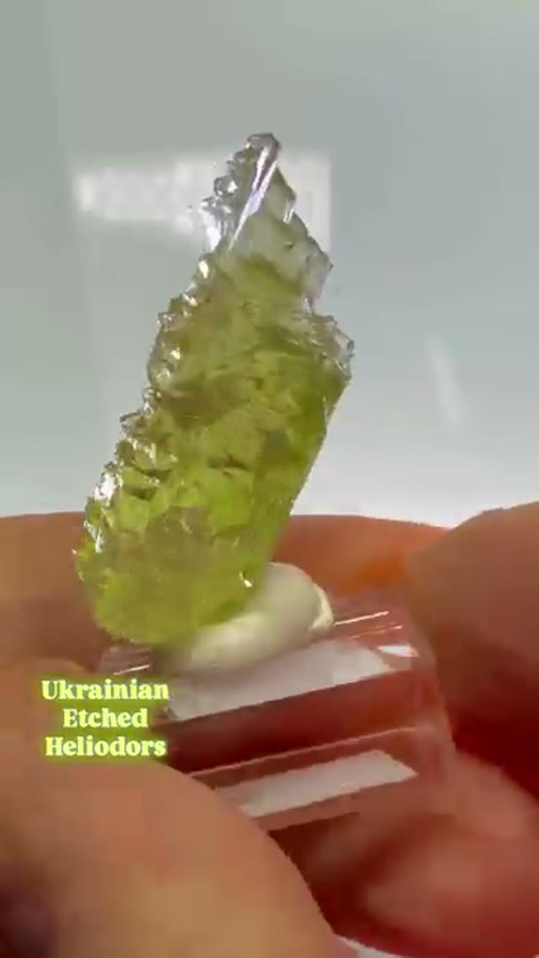 Etched Heliodors- Volyn deposit, Ukraine