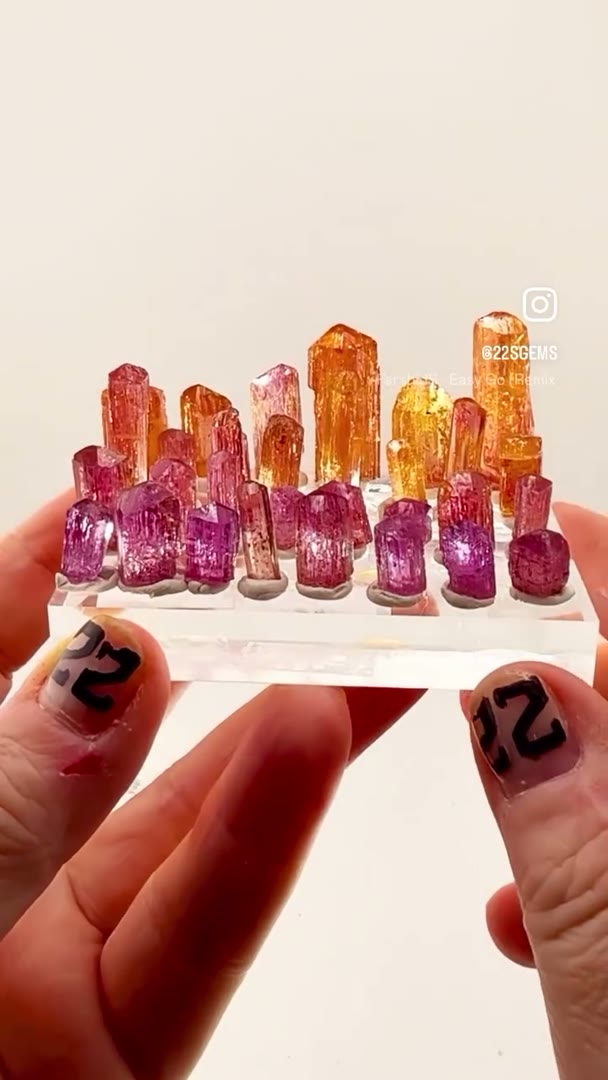 A kaleidoscope of color straight from the legendary pegmatites of Ouro…
