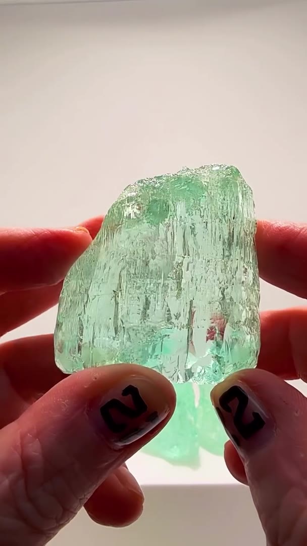 94+ GRAMS OF BRAZILIAN ETCHED AQUAMARINE FIRE — FULL FLOATER