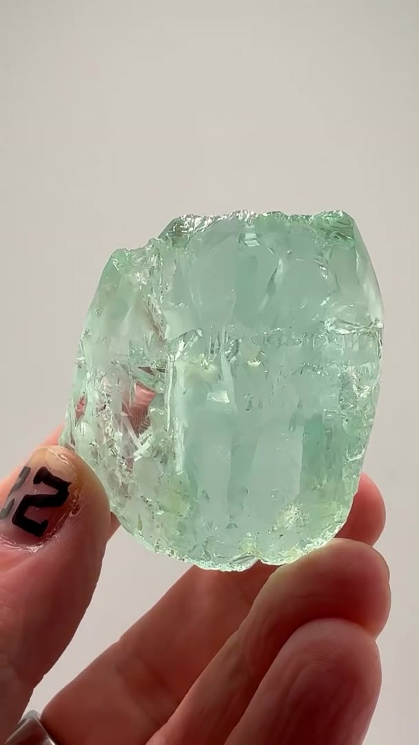 109.17 GRAMS OF ETCHED AQUAMARINE INSANITY