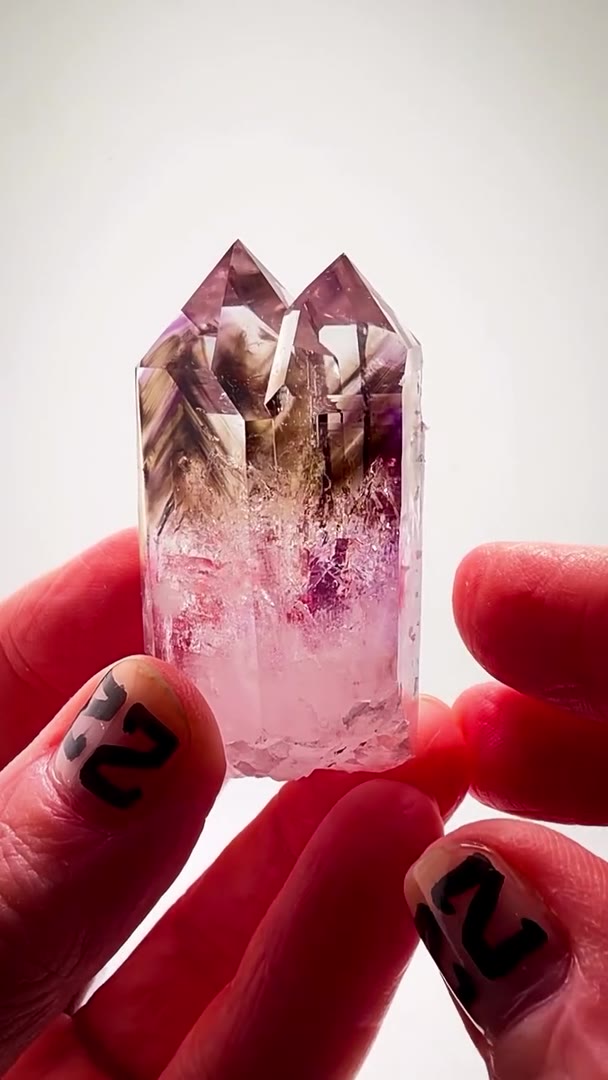 DOUBLE TROUBLE FROM STREEP MINE… SMOKEY AMETHYST PERFECTION!