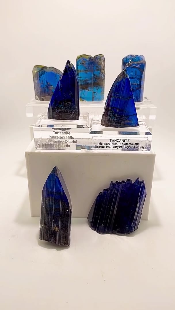 7 MASSIVE NATURAL UNHEATED TANZANITE HEATERS… PLEOCHROISM ON ANOTHER LEVEL!
