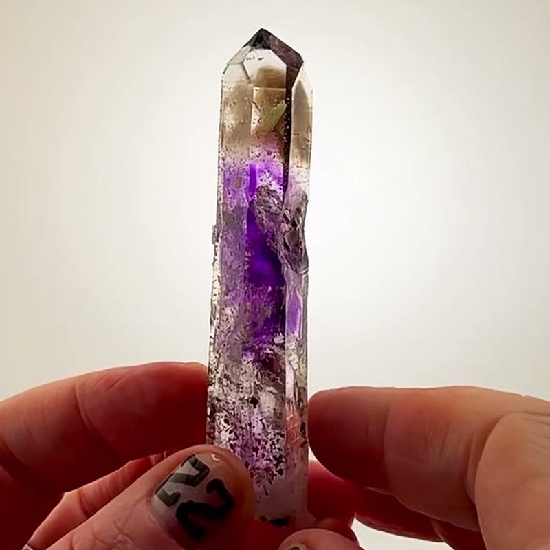 A skyscraper of smoky violet perfection