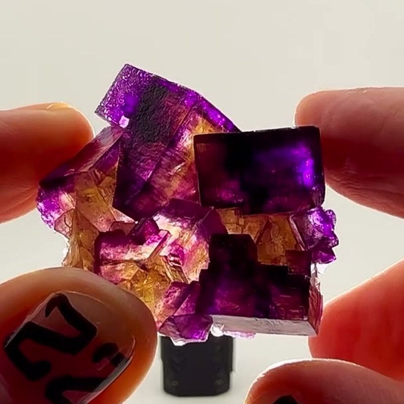 A tiny masterpiece from one of the most legendary fluorite localities on Earth