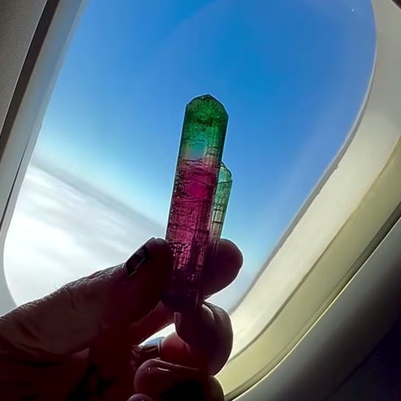 Cruising above the clouds with a crystal born deep within the Earth