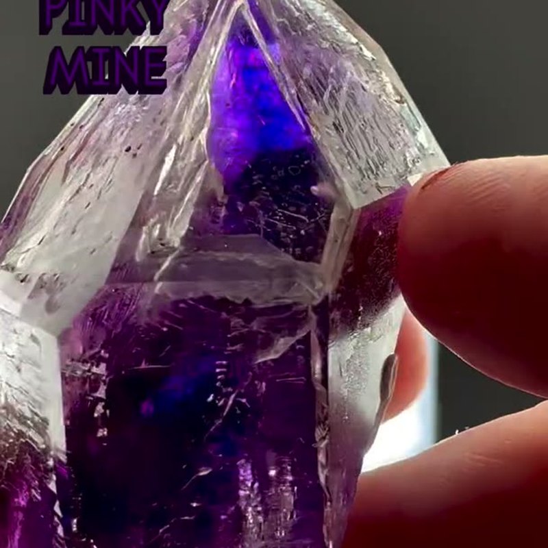The highly sought after Pinky Mine Amethysts
