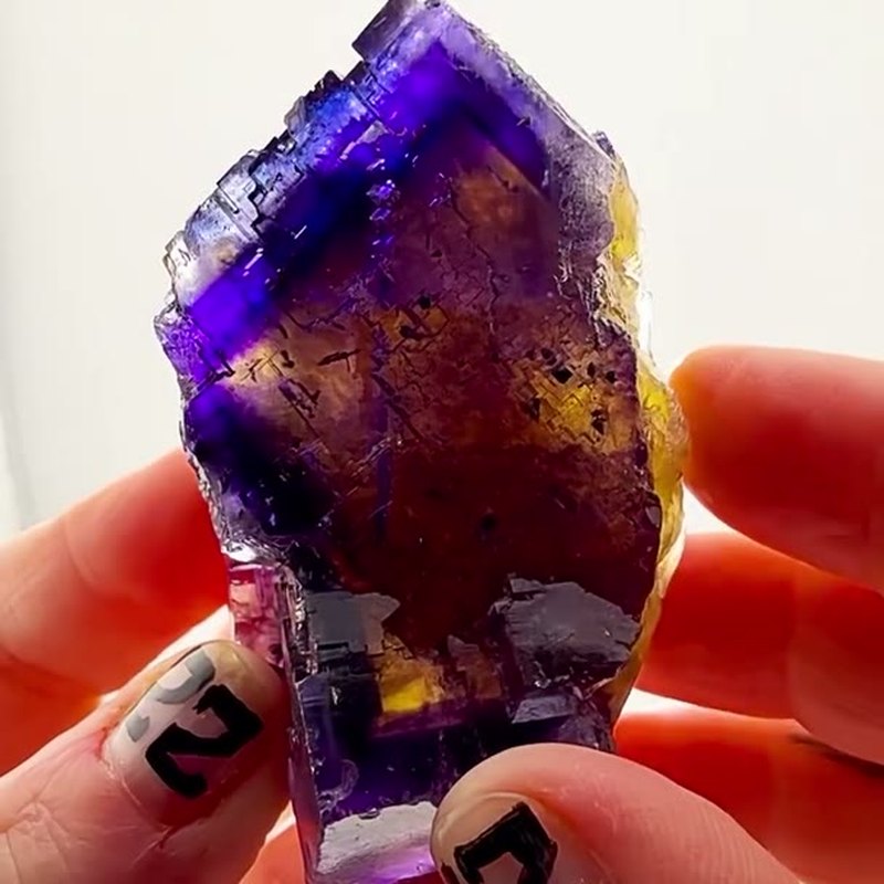 This Minerva No. 1 Mine fluorite is absolutely dripping with old-school…